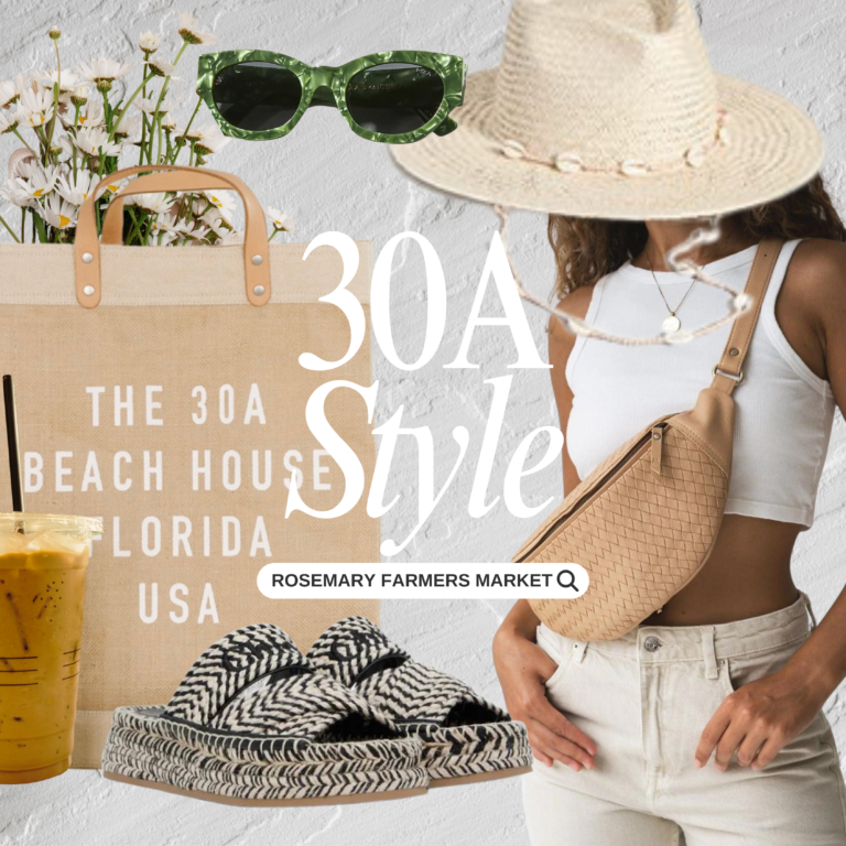 Outfits Style Guide for a Beach Vacation - Rosemary Farmers Market: Chic and Effortless