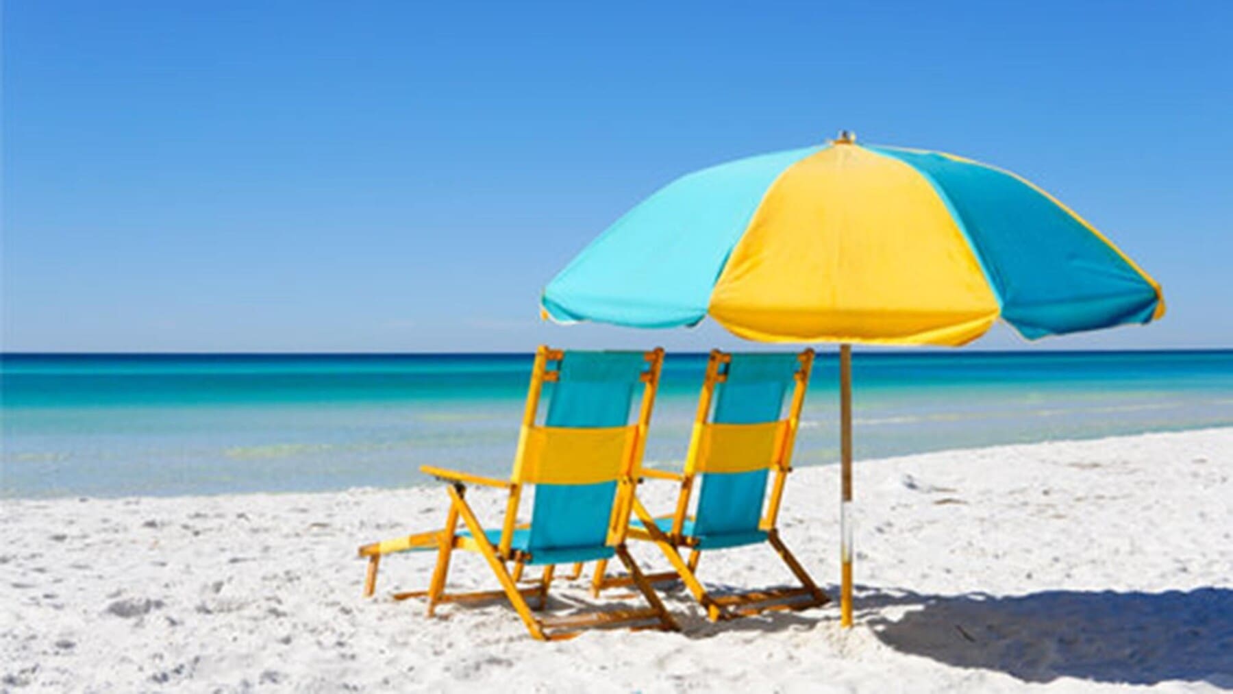 30A Beach Umbrella and Chairs